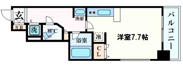 アーデン堺筋本町の物件間取画像