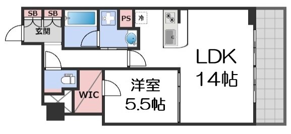 RJR堺筋本町タワーの物件間取画像