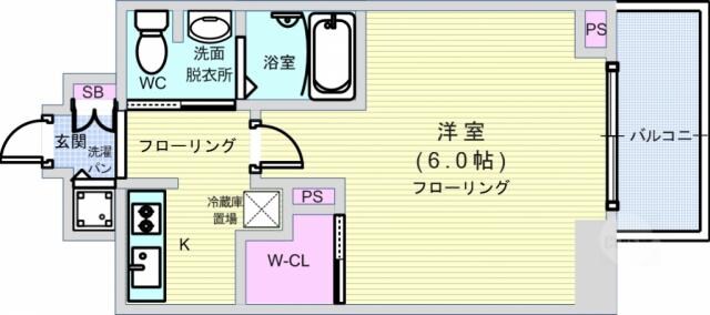 エスリード阿波座サウスプレイスの物件間取画像