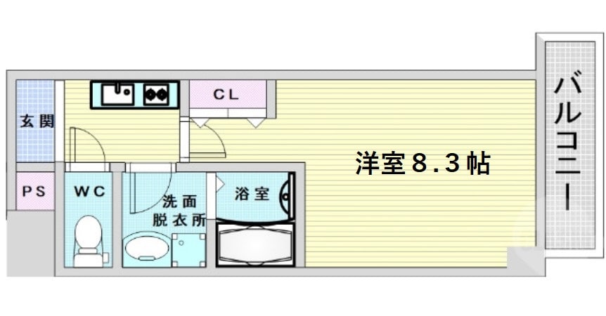 ETC天神橋の物件間取画像