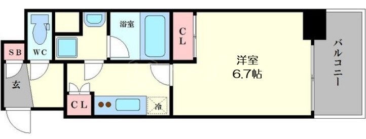 アスヴェル東本町Ⅱの物件間取画像