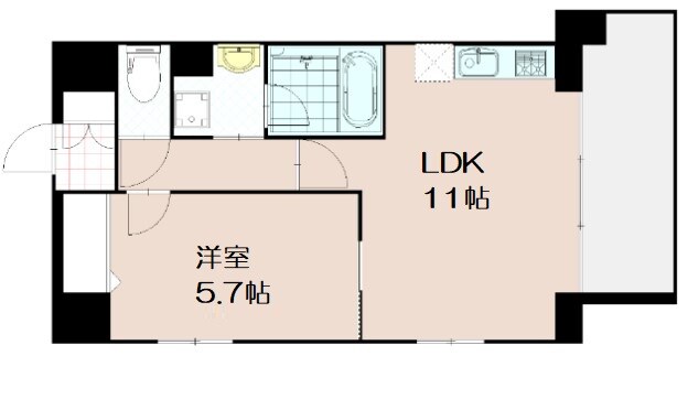 アベニール鷺洲の物件間取画像