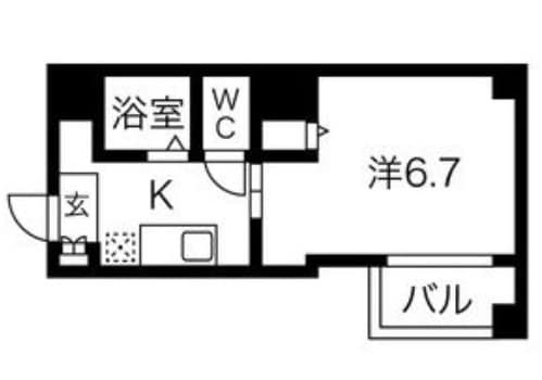 U-ro玉造の物件間取画像