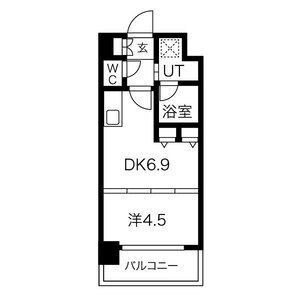 S-RESIDENCE淀屋橋の物件間取画像