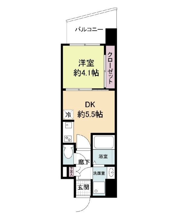 セレニテ難波ミラク参番館の物件間取画像