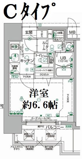 エスリード新大阪ザ・マークの物件間取画像