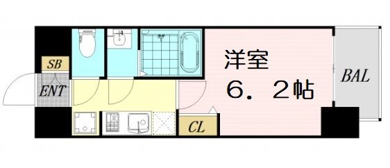 プレサンス難波インフィニティの物件間取画像