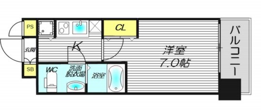 エスリード大阪城公園の物件間取画像