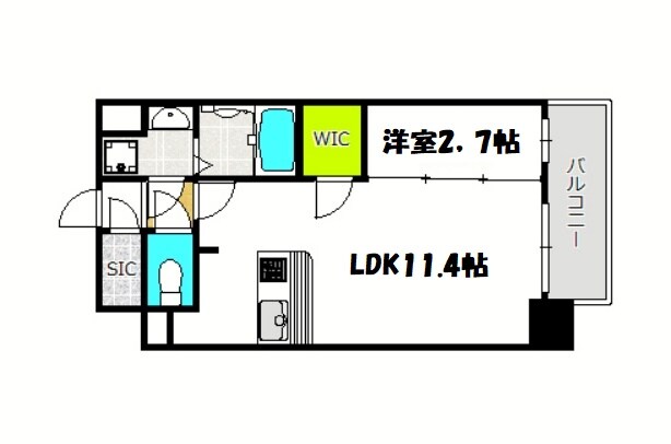 アプリーレ中之島の物件間取画像