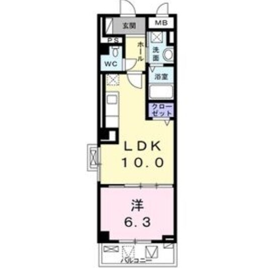 ラ　ヴィータ西梅田の物件間取画像