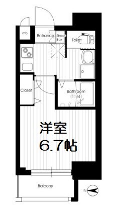 SK南森町の物件間取画像