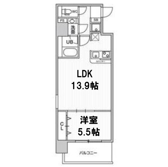 LaDouceur九条の物件間取画像