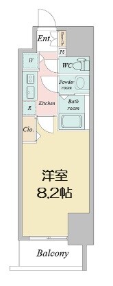 プライムアーバン御堂筋本町の物件間取画像