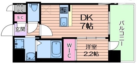 セレニテ十三ミラクの物件間取画像