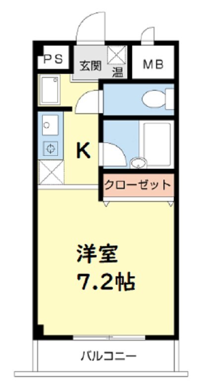 クロワール北梅田の物件間取画像