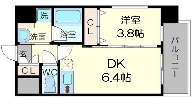 ディームス御幣島の物件間取画像