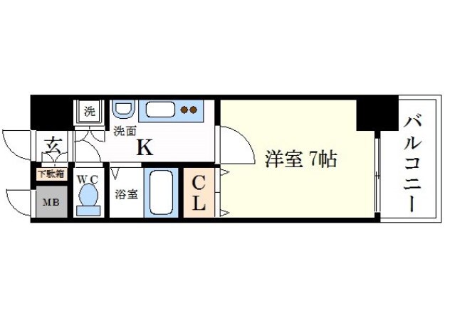 プレサンス心斎橋タイミックスの物件間取画像