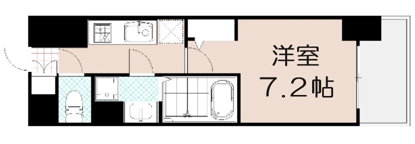 アスヴェル大阪城WESTⅡの物件間取画像