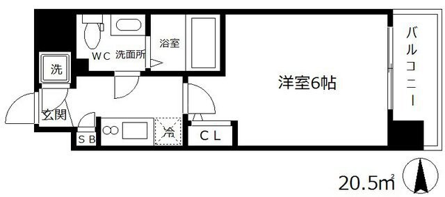 エスリード梅田グランノースの物件間取画像