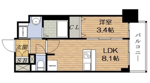 プレサンス新大阪ジェイズの物件間取画像