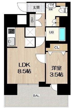 PHOENIX北堀江の物件間取画像