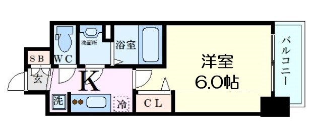 プレサンス新大阪ストリームの物件間取画像