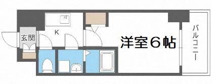 エスリード新福島の物件間取画像