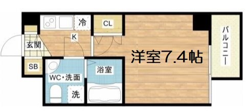 SEST北浜の物件間取画像