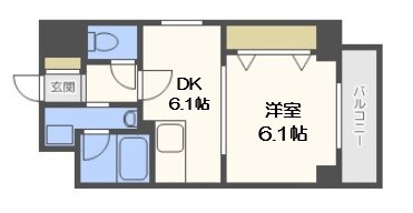 KDXレジデンス難波南の物件間取画像