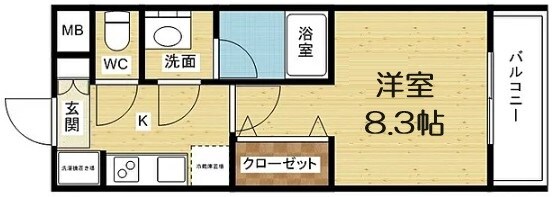 スプランディッド新大阪Ⅲの物件間取画像