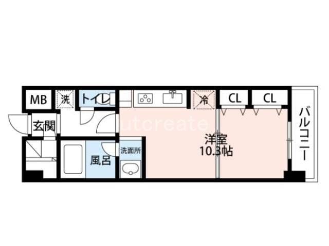 KDX堺筋本町レジデンスの物件間取画像