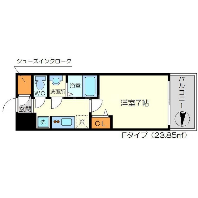 リッツ新大阪の物件間取画像