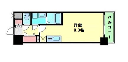 エスリード難波ステーションプラザの物件間取画像