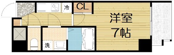 ガーディアンズパレス難波の物件間取画像