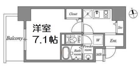 アドバンス上町台シュタットの物件間取画像