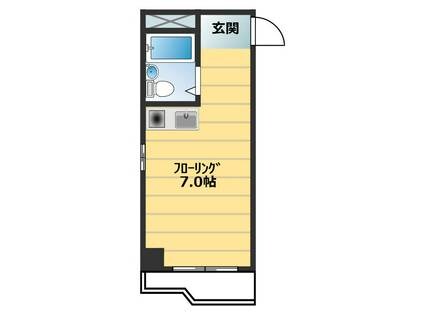 シャンクレール南堀江の物件間取画像