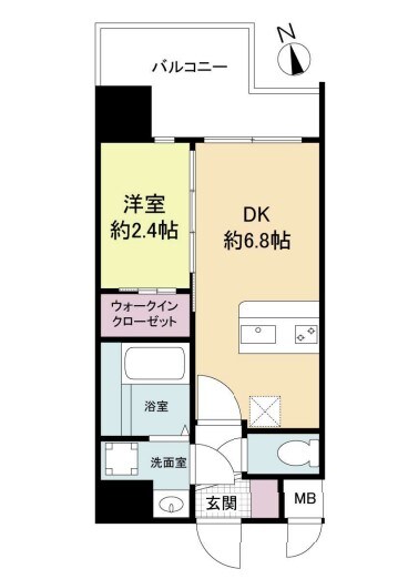 セレニテ難波ミラク弐番館の物件間取画像