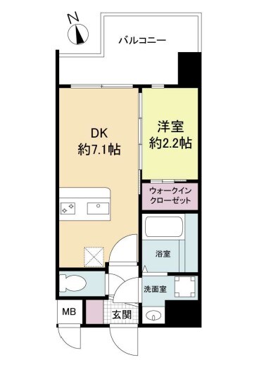 セレニテ難波ミラク弐番館の物件間取画像