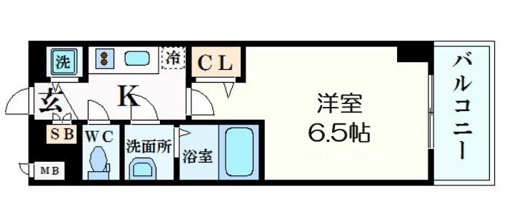 プレサンス大阪城公園ネクサスの物件間取画像