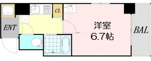 Fr.imp大阪三国の物件間取画像