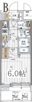 レジュールアッシュ都島ブリーゼの物件間取画像