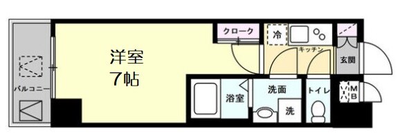 ガーディアンズパレス難波の物件間取画像