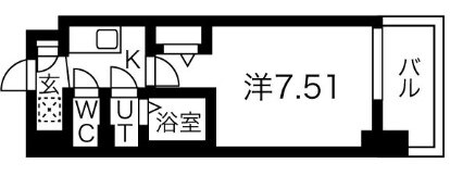 フォーリアライズ難波南レーヴの物件間取画像