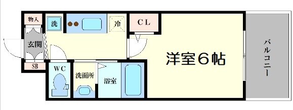 エステムコート大阪WESTⅡの物件間取画像