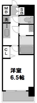 レオンコンフォート難波ノワールの物件間取画像