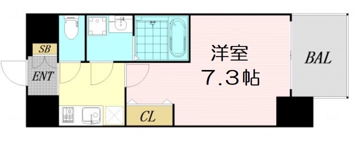 S-RESIDENCE新大阪WESTの物件間取画像