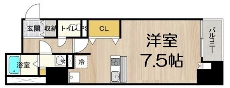 CITY SPIRE堺筋本町(リトルリバー本町橋)の物件間取画像
