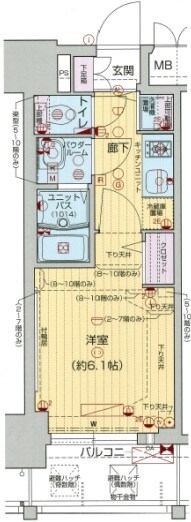 プレサンス難波フィネストの物件間取画像
