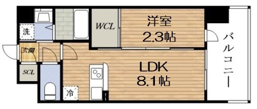 セレニテ十三ミラクの物件間取画像