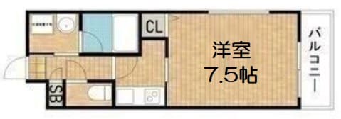 グランシス難波西の物件間取画像